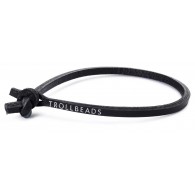 L5201 Single Leather Bracelet Black a