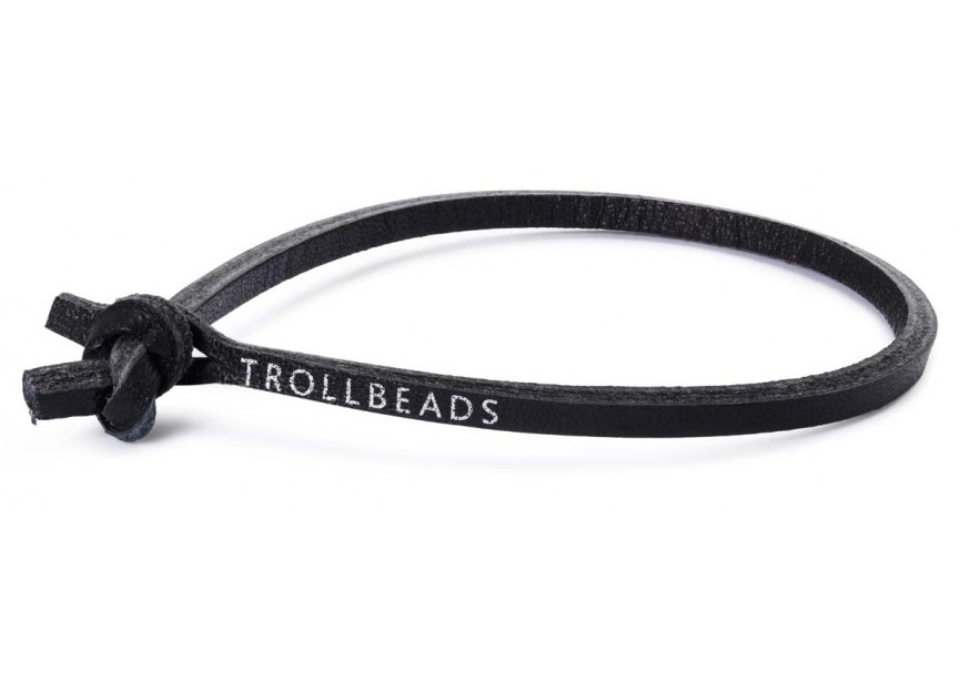 L5201 Single Leather Bracelet Black a