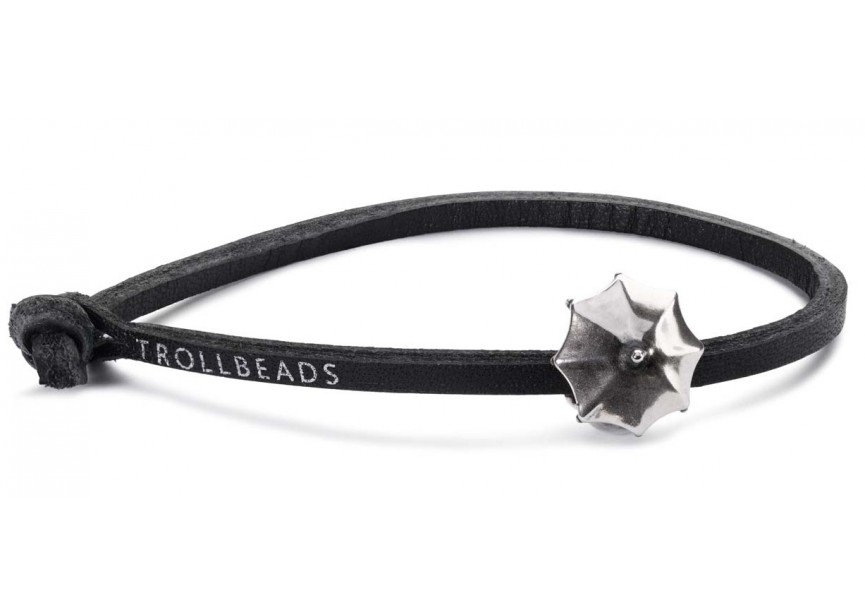 L5201 Single Leather Bracelet Black c