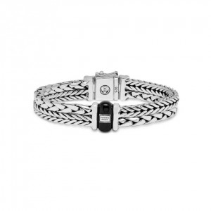 105 Buddha To Buddha Barbara en George Onyx armband