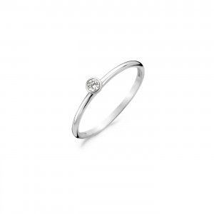 1198WZI Bague Blush Or blanc 14k