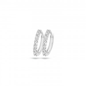 7166WZI Boucles doreilles Blush Or blanc 14kt
