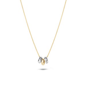 3055BGO Blush Ketting wit- en geelgoud 14kt