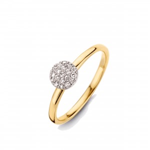 91ZB06A One More Eolo Ring in 18 kt Goud met Diamanten | Poperinge