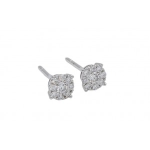 E10O0064W A Touch of Elegance Oorstekers Goud 18 kt
