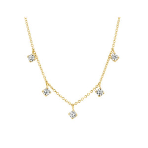 3157YZI Blush Ketting goud 14kt