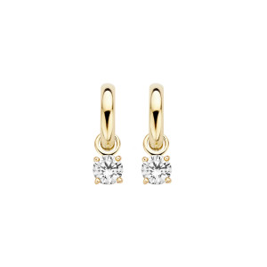 9045YZI Blush Oorbedels Geelgoud 14kt