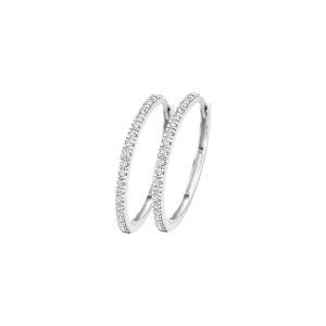 7306WZI Boucles doreilles Blush Or Blanc 14kt