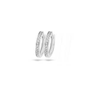 7163WZI Blush Oorringen Wit goud 14kt