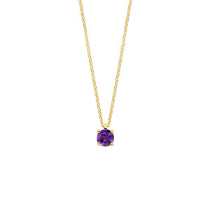 3200YAM Blush (Februari) Ketting geel goud 14kt