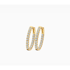 LG7014Y Blush Lab Diamonds Oorbellen Geelgoud 14kt