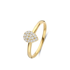 91WL08A One More Eolo Ring in 18 kt Geelgoud met Diamanten | Poperinge