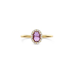 1271YAM Blush Ring 14k Geel goud